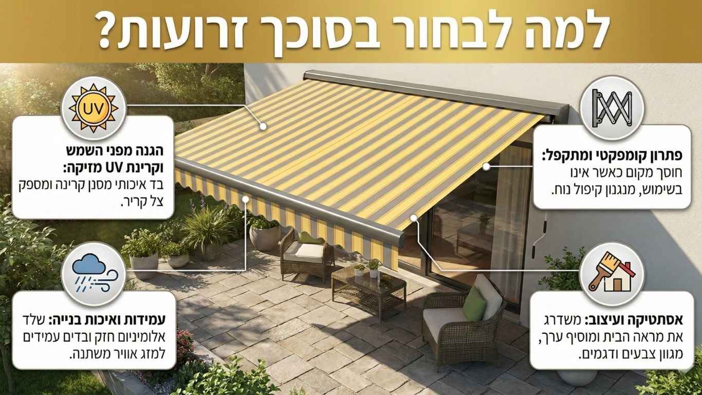 למה לבחור בסוכך זרועות
